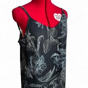 Skys The Limit Black & White Floral Maxi Dress